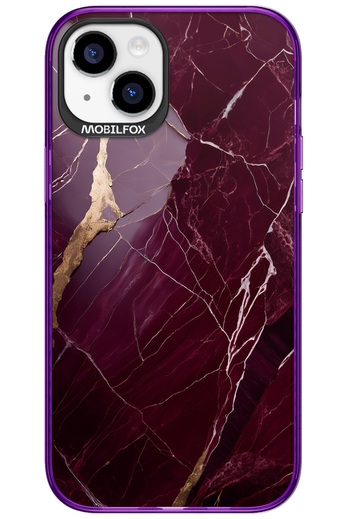 Burgundy Marble 2.0 - Apple iPhone 15 Plus