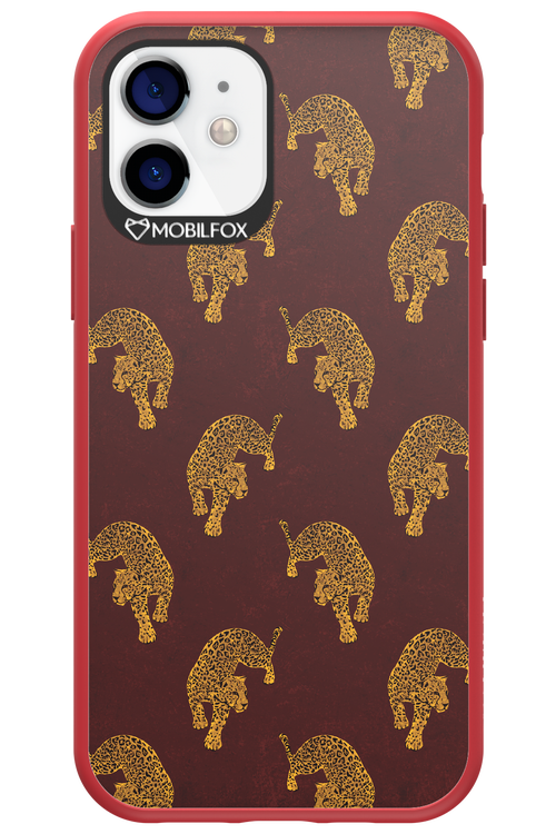Burgundy Leopard Pattern - Apple iPhone 12