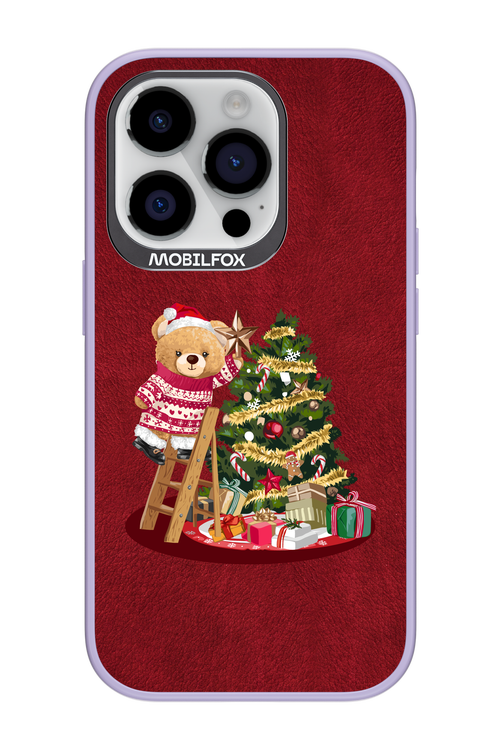Christmas Bear (Burgundy) - Apple iPhone 14 Pro