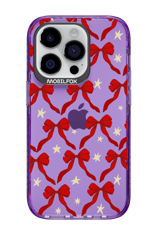 Bow & Stars (Transparent) - Apple iPhone 14 Pro