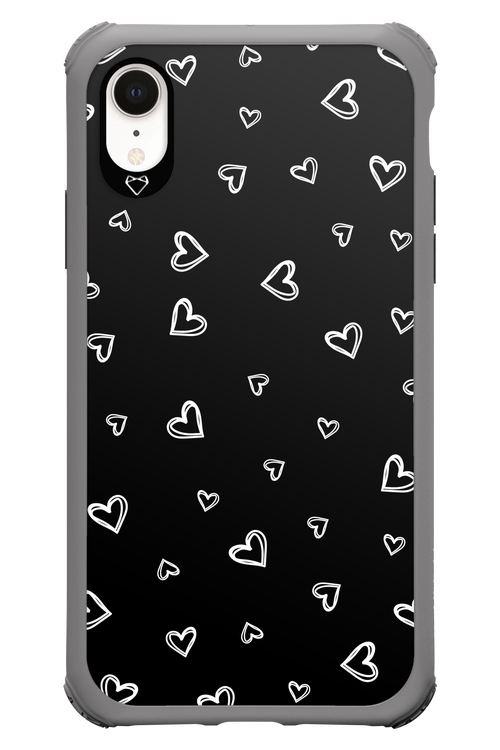 Monochrome Hearts 2.0 - Apple iPhone XR