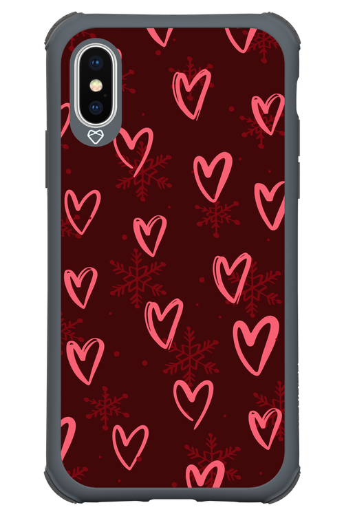 Christmas Hearts - Apple iPhone X