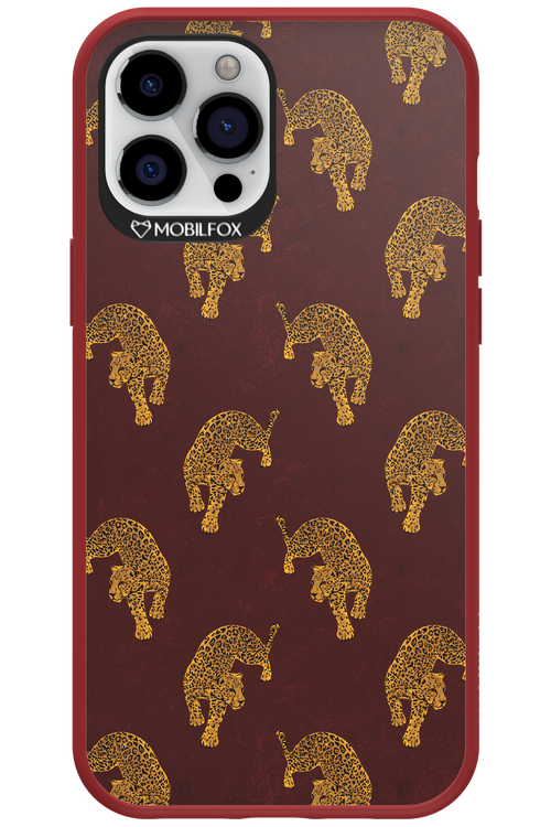 Burgundy Leopard Pattern - Apple iPhone 12 Pro Max