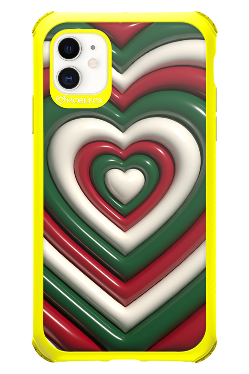 XMAS Hearts - Apple iPhone 11
