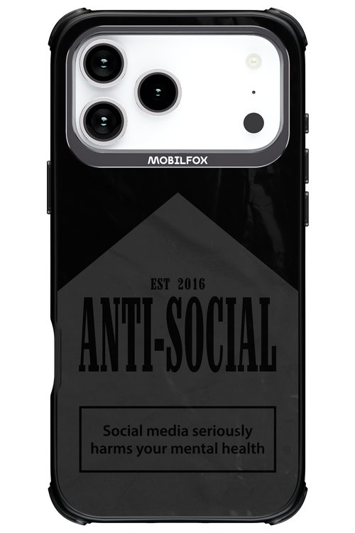 ANTI-SOCIAL (BLVCK) 2.0 - Apple iPhone 17 Pro Max
