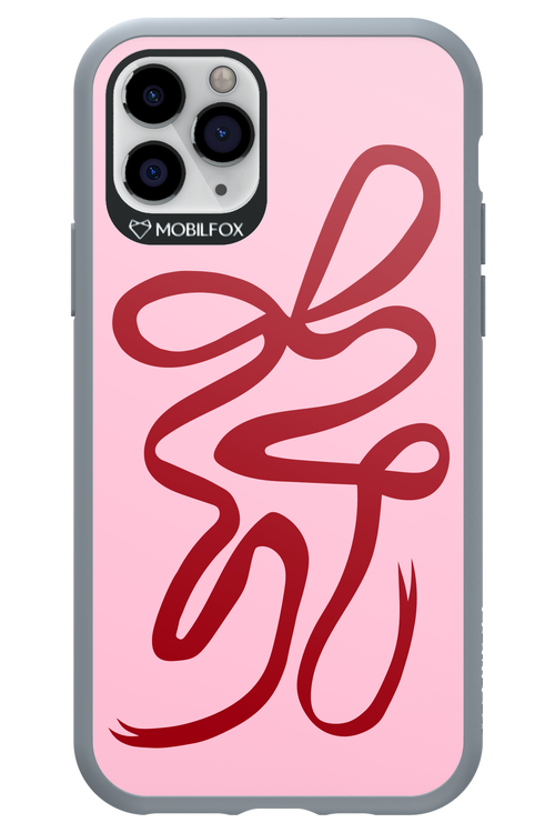 Burgundy Bow - Apple iPhone 11 Pro
