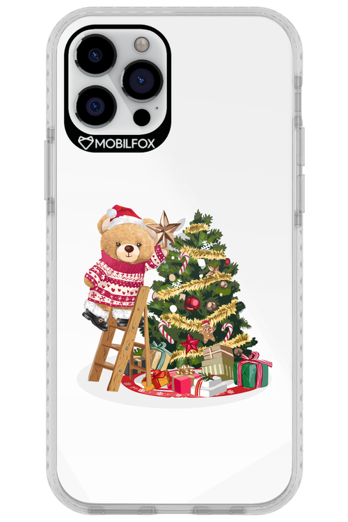 Christmas Bear (Transparent) - Apple iPhone 12 Pro