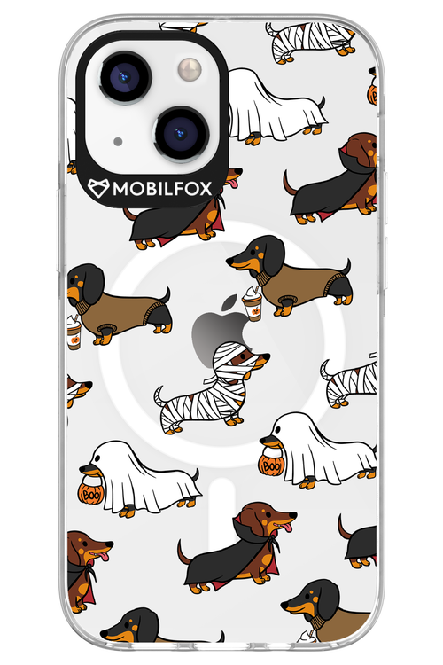 Scary Dachshund (Transparent) - Apple iPhone 13 Mini