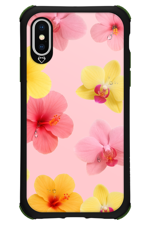 Sunset Flowers - Apple iPhone X