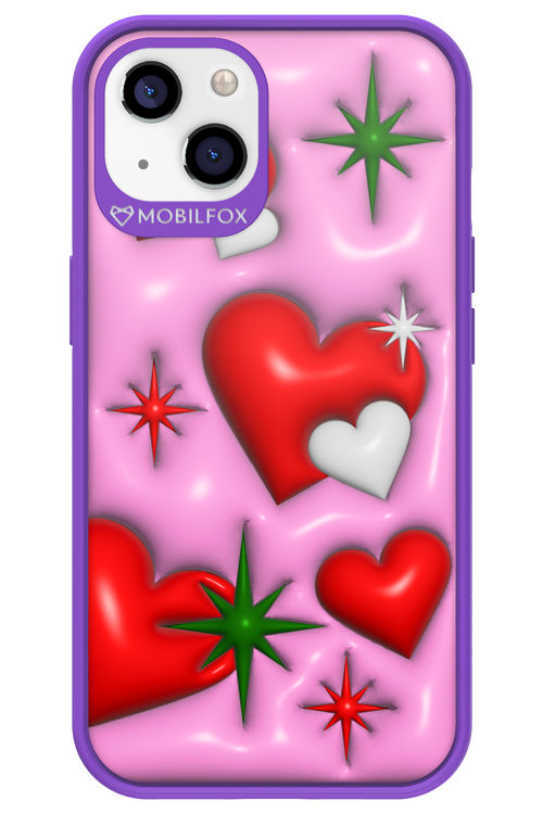 Holiday Hearts - Apple iPhone 13