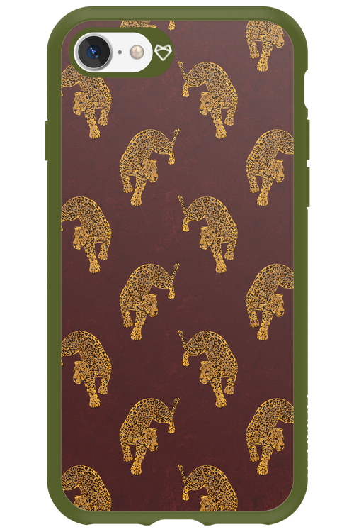 Burgundy Leopard Pattern - Apple iPhone 7