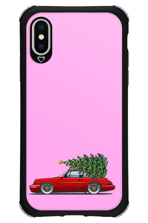 XMAS Car Pink - Apple iPhone XS