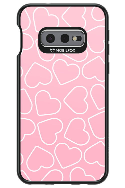 Line Heart Pink - Samsung Galaxy S10e