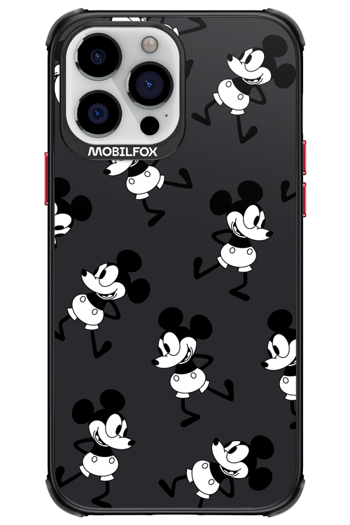 Iconic Mouse (antracite pattern) - Apple iPhone 13 Pro Max