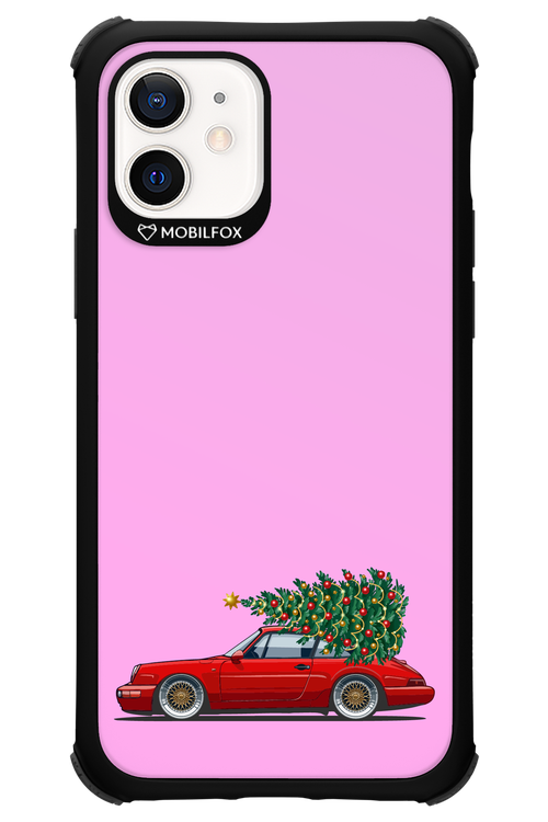 XMAS Car Pink - Apple iPhone 12