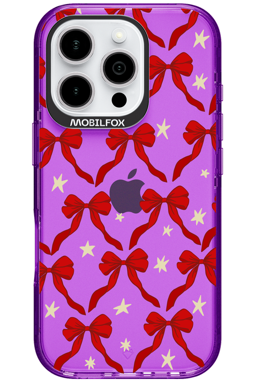Bow & Stars (Transparent) - Apple iPhone 16 Pro
