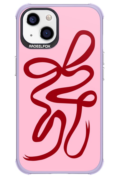 Burgundy Bow - Apple iPhone 13