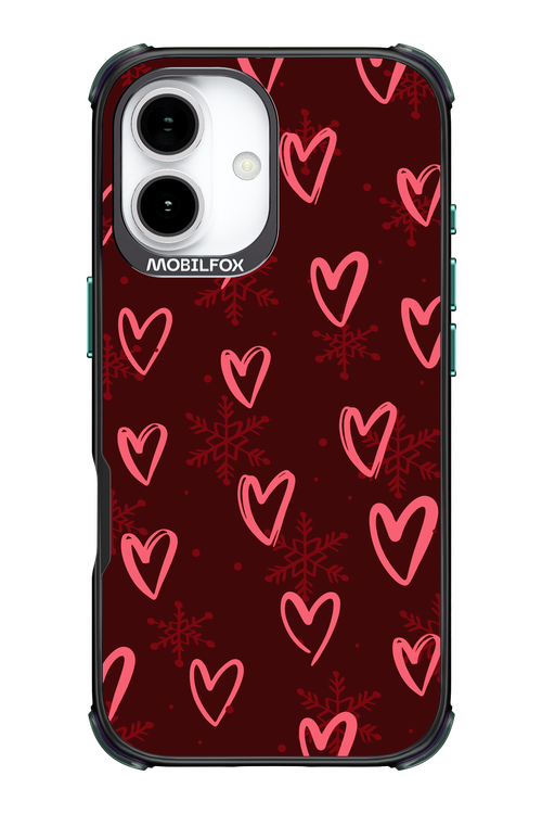 Christmas Hearts - Apple iPhone 17