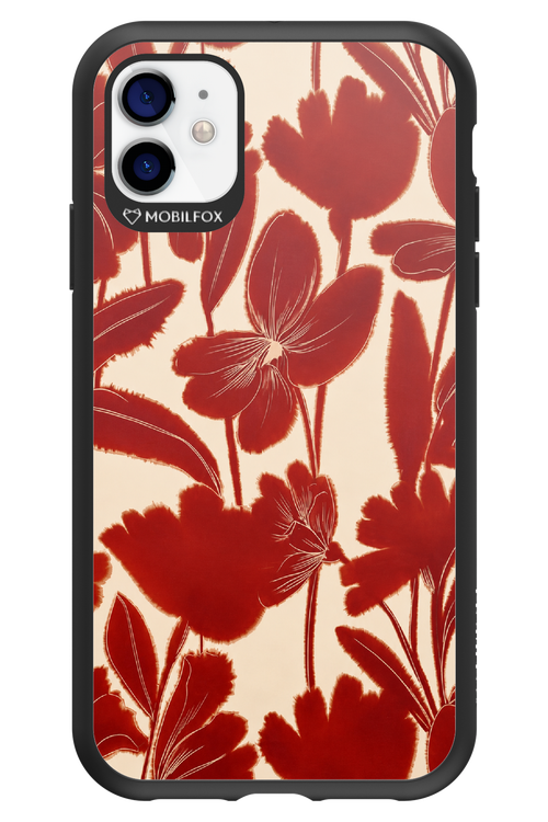 Burgundy Flowers 2.0 - Apple iPhone 11