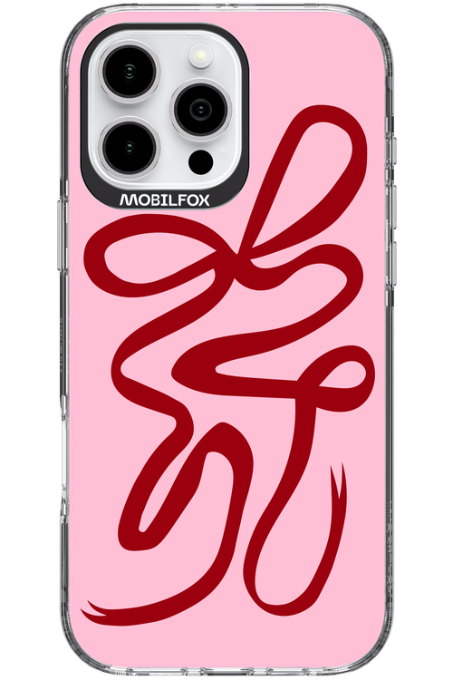 Burgundy Bow - Apple iPhone 16 Pro Max