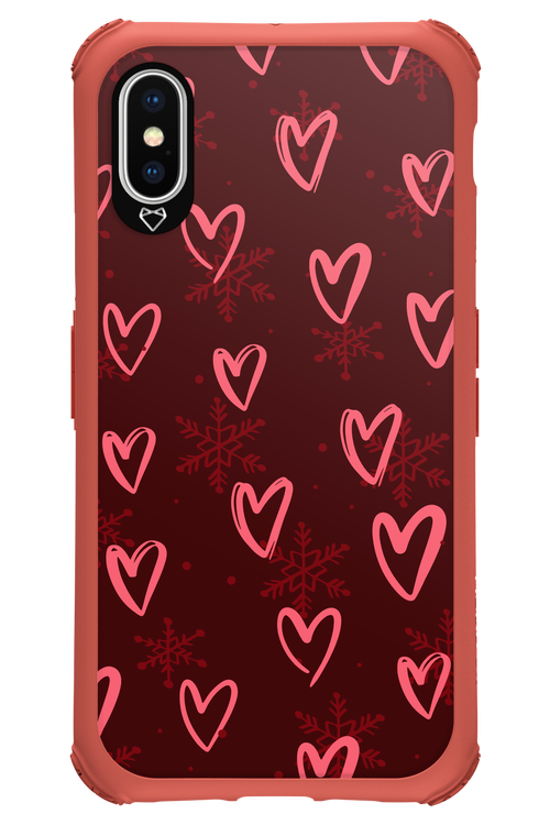 Christmas Hearts - Apple iPhone XS