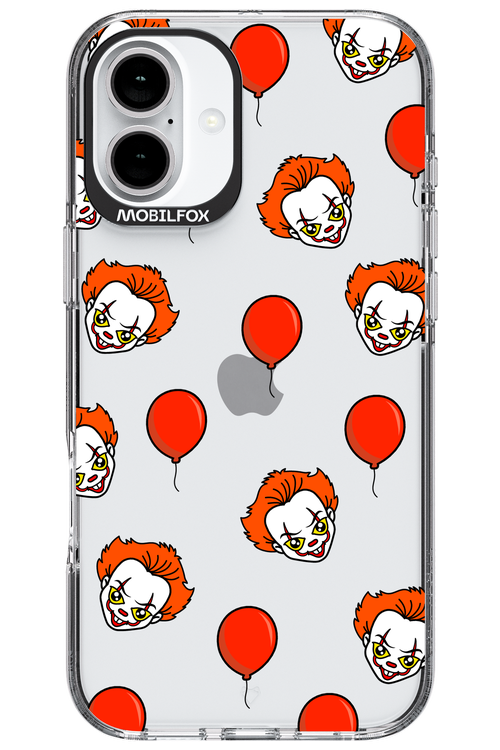 Mystery Clown (Transparent) - Apple iPhone 16 Plus