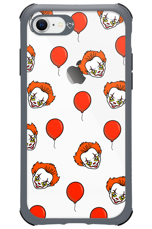 Mystery Clown (Transparent) - Apple iPhone 8