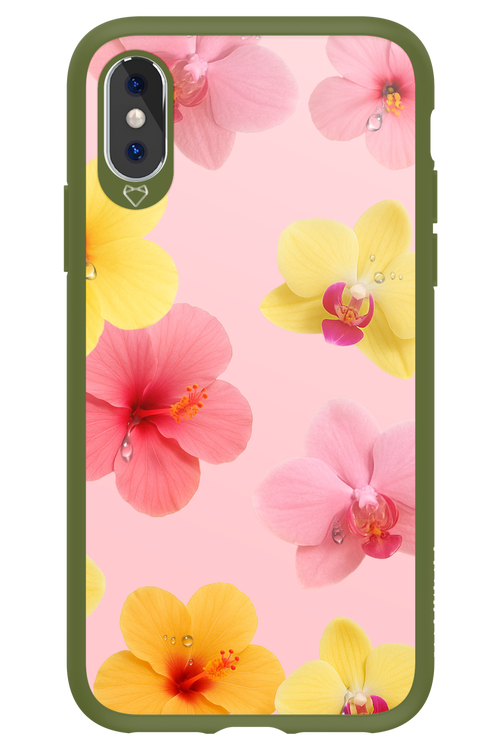 Sunset Flowers - Apple iPhone X