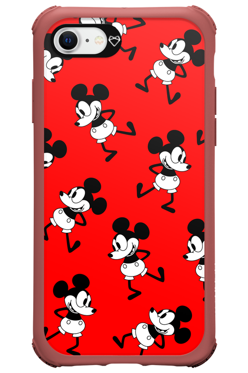 Iconic Mouse (red pattern) - Apple iPhone SE 2022
