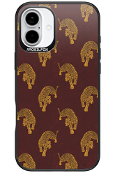 Burgundy Leopard Pattern - Apple iPhone 16 Plus