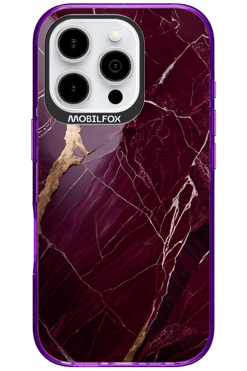 Burgundy Marble - Apple iPhone 16 Pro