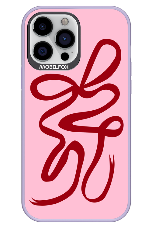 Burgundy Bow - Apple iPhone 13 Pro Max