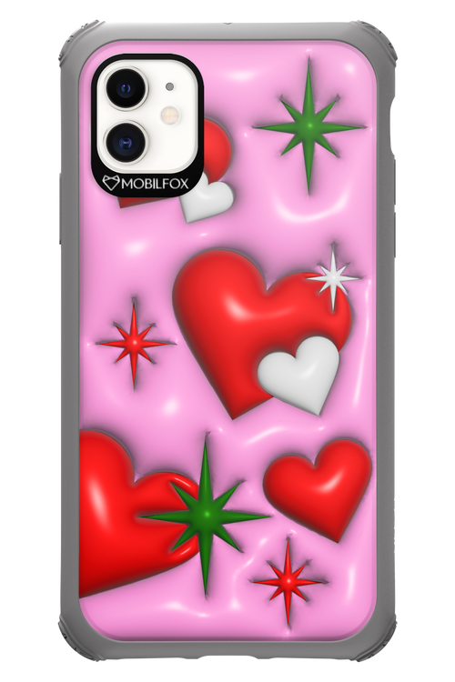 Holiday Hearts - Apple iPhone 11