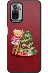 Christmas Bear (Burgundy) - Xiaomi Redmi Note 10