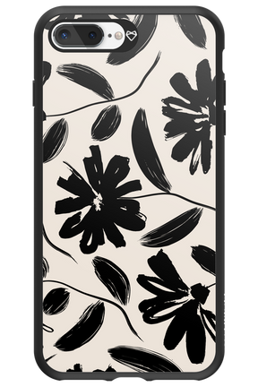 Monochrome Flowerss 2.0 - Apple iPhone 8 Plus