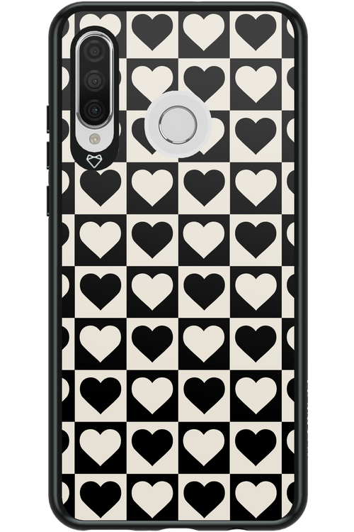 Checkered Heart - Huawei P30 Lite