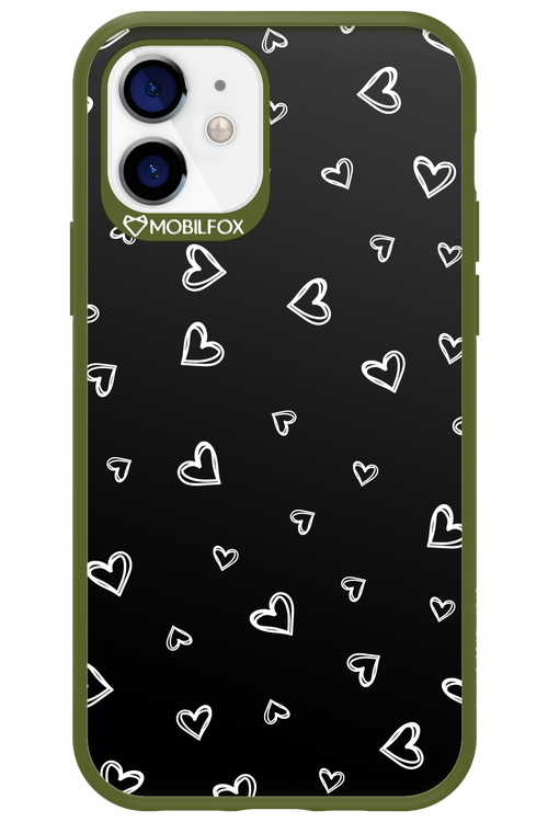 Monochrome Hearts 2.0 - Apple iPhone 12