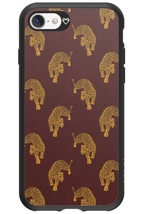 Burgundy Leopard Pattern - Apple iPhone 7