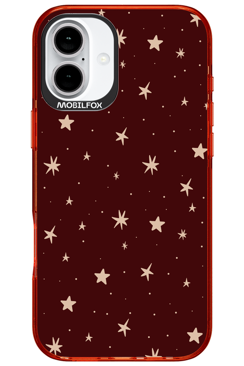 Burgundy Stars - Apple iPhone 16 Plus