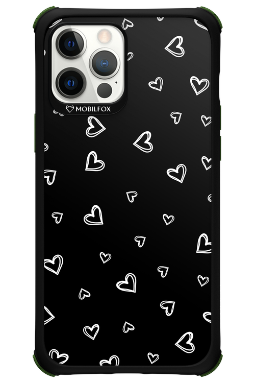 Monochrome Hearts 2.0 - Apple iPhone 12 Pro Max