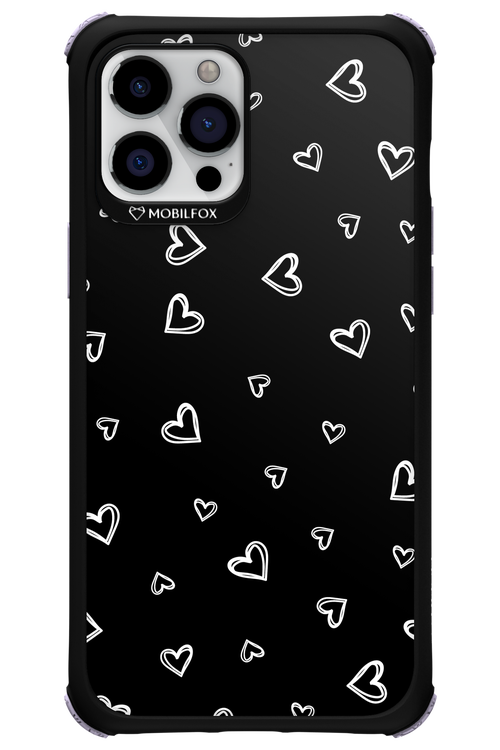 Monochrome Hearts 2.0 - Apple iPhone 12 Pro Max