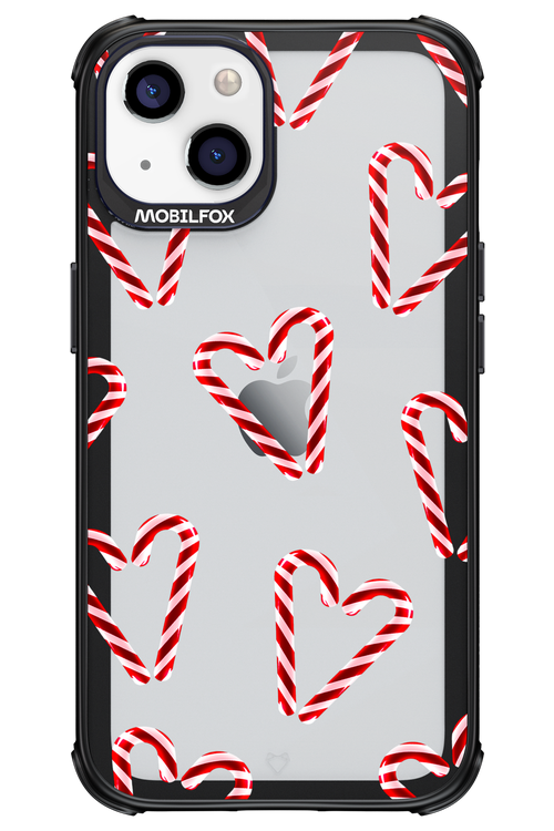 Candy Cane Hearts - Apple iPhone 13