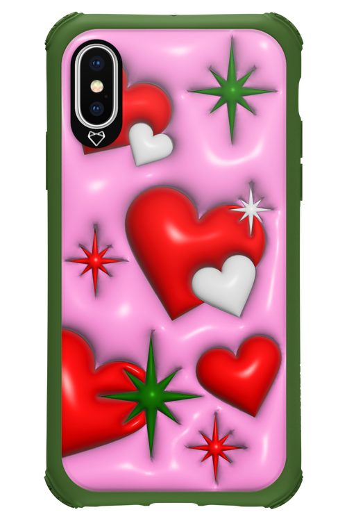 Holiday Hearts - Apple iPhone X