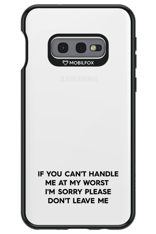 Sorry - Samsung Galaxy S10e