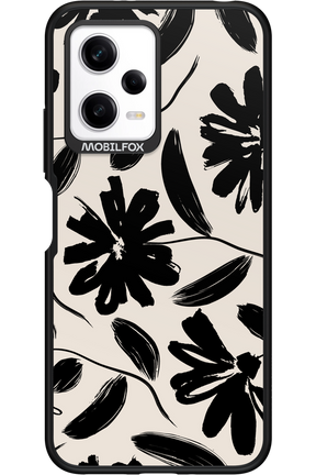 Monochrome Flowerss - Xiaomi Redmi Note 12 5G