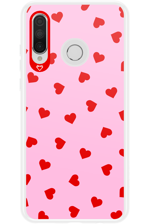 Sprinkle Heart Pink - Huawei P30 Lite