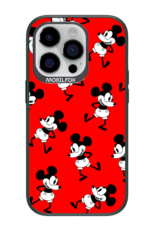 Iconic Mouse (red pattern) - Apple iPhone 14 Pro