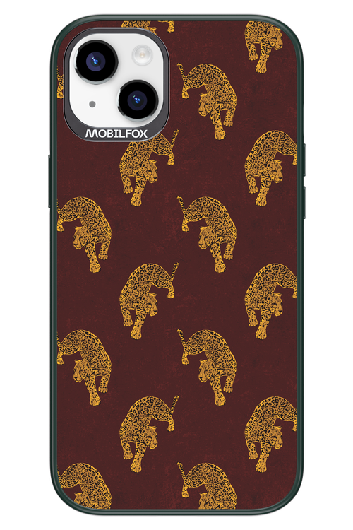 Burgundy Leopard Pattern - Apple iPhone 14 Plus