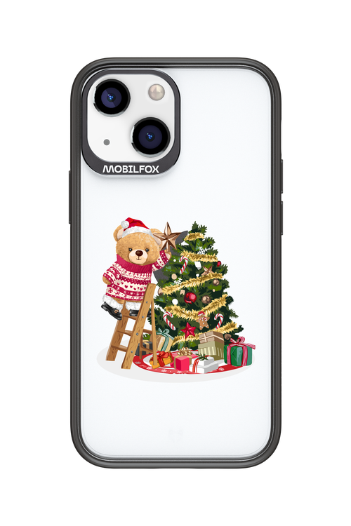 Christmas Bear (Transparent) - Apple iPhone 13 Mini