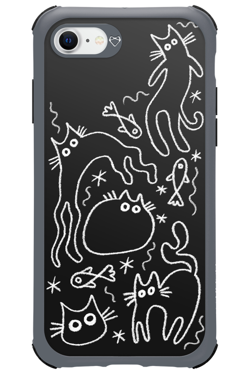 CHALK_CATS - Apple iPhone 8